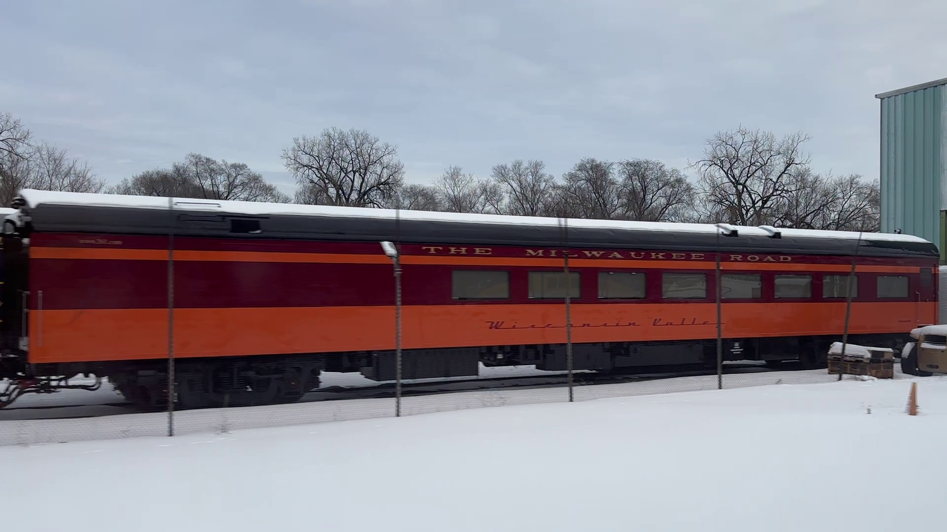 An old Milwaukee Road coach car, at the Friends of the 261