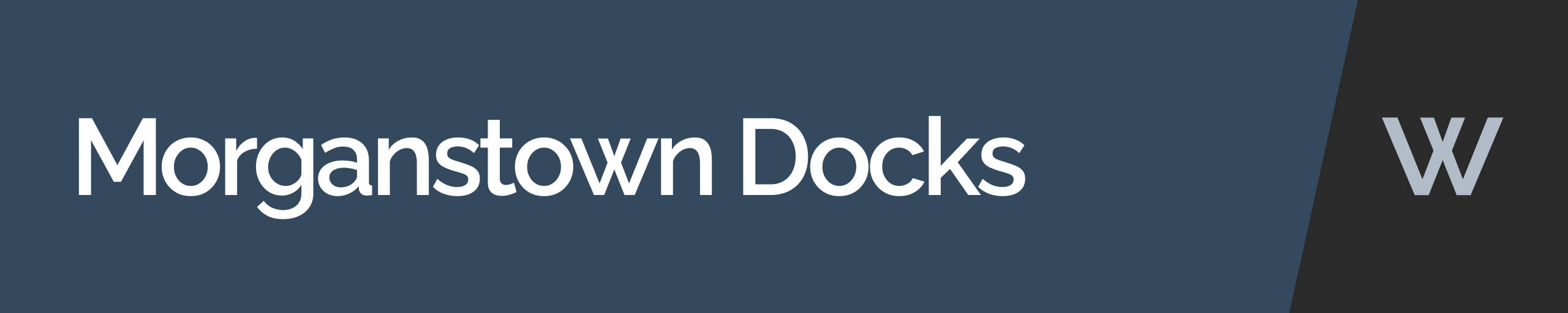 Morganstown Docks Sign