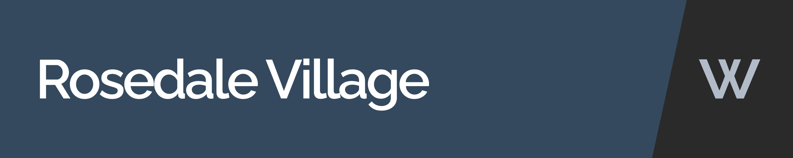 Rosedale Village Sign